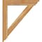 Ekena Millwork Traditional Traditional Rough Sawn Bracket w/ Offset Brace, Western Red Cedar, 6"W x 30"D x 34"H BKT0604X30X34TRA01RWR - alternate 4